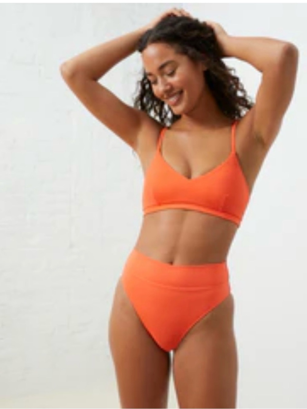UpWest Orange Swim Bikini Top Bralette